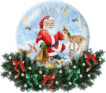 Kula z Mikołajem i zwierzętami